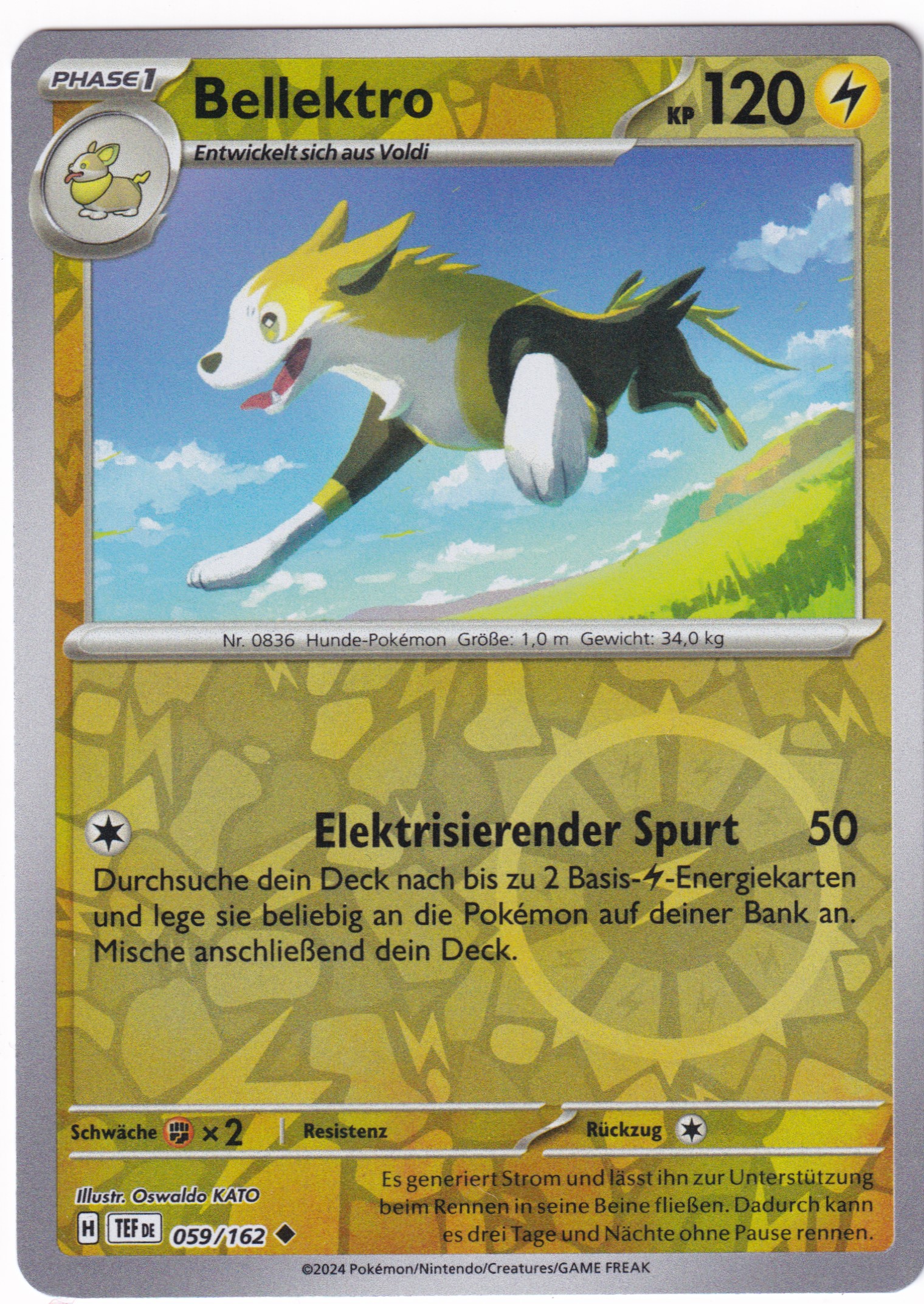 Bellektro 059/162 Uncommon Reverse Holo - Karmesin & Purpur - Gewalten der Zeit Deutsch