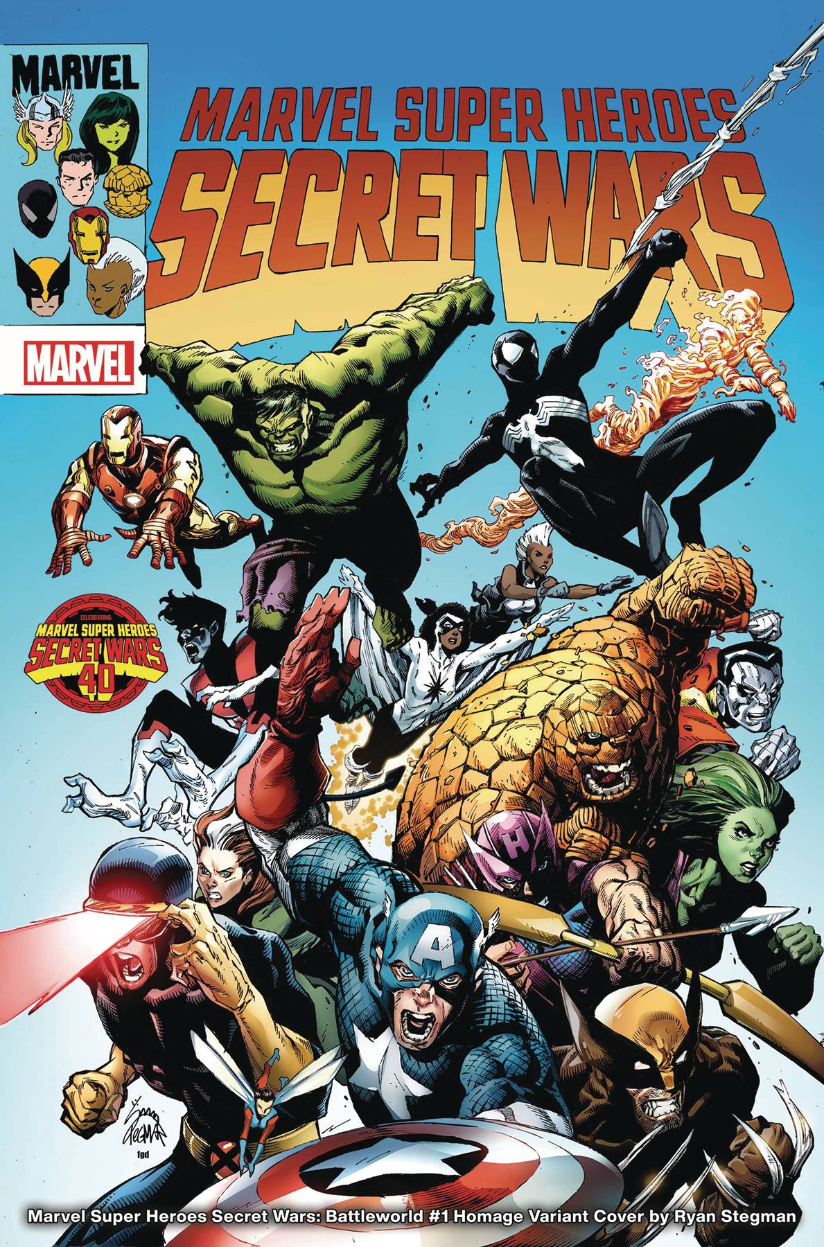 MARVEL SUPER HEROES SECRET WARS BATTLEWORLD #1 STEGMAN VAR