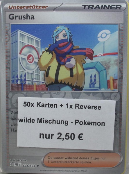 50 Pokemon Einzelkarten - Wilde Mischung zufällige Auswahl