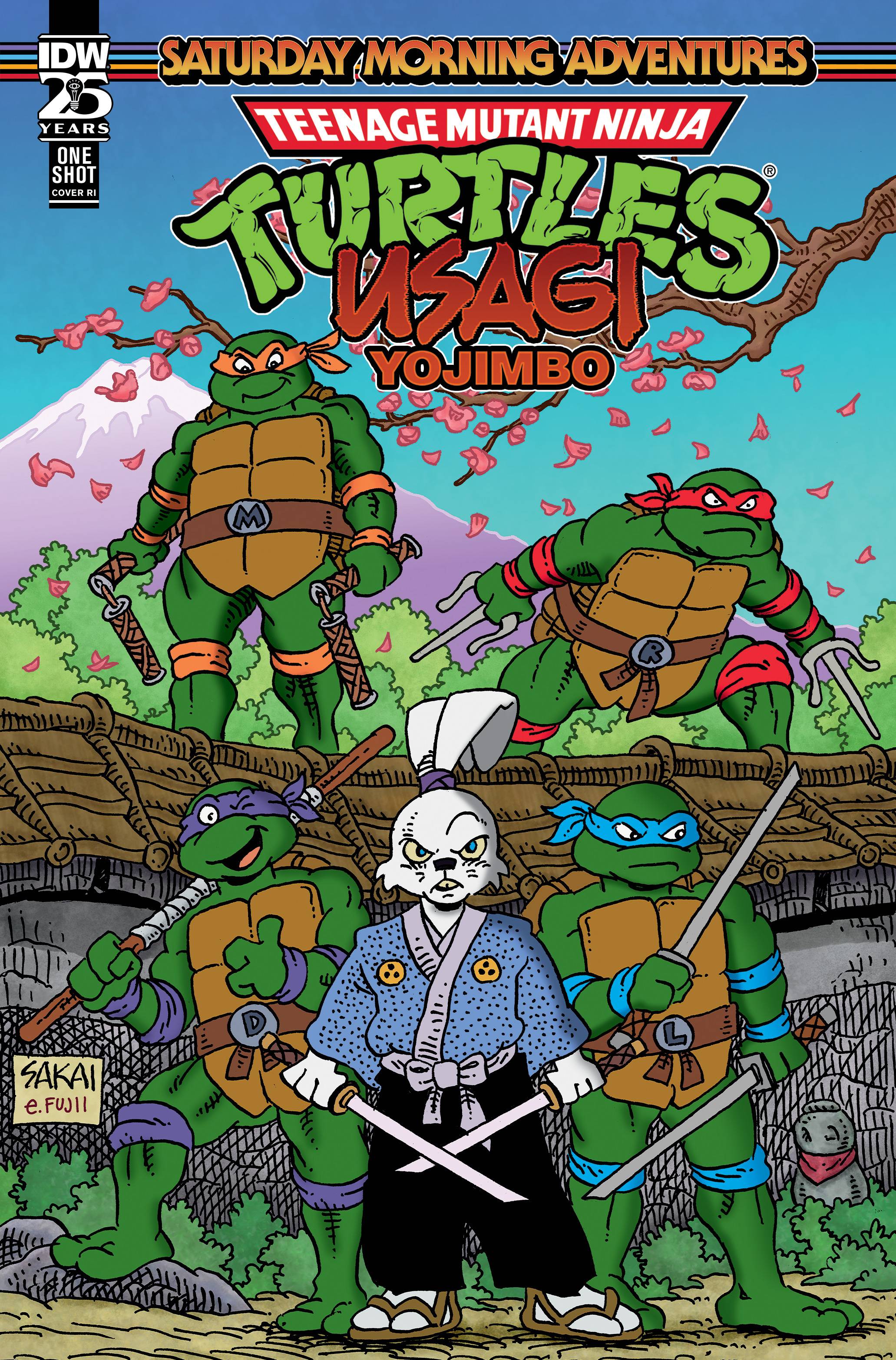 TEENAGE MUTANT NINJA TURTLES USAGI YOJIMBO SATURDAY MORNING ADVENTURES #1 - 1:50 INCV SAKAIVARIANT