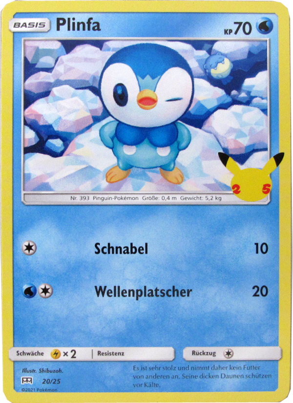 Pokemon MCD 20/25 Plinfa Einzelkarte deutsch