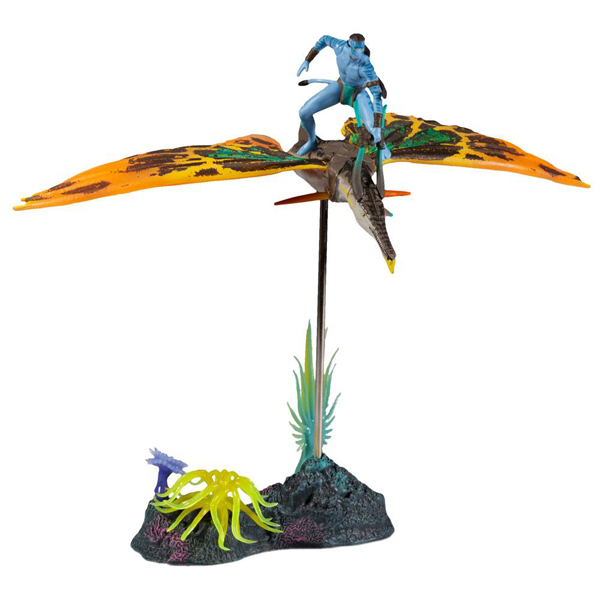 Action Figur - Avatar 2 The Way of Water - World of Pandora - Jake Sully & Skimwing