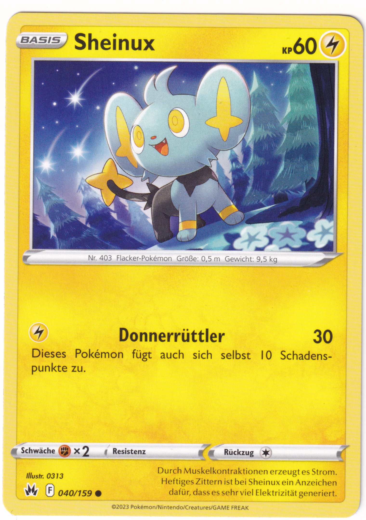 Sheinux 040/159 Common Reverse Holo - Zenit der Könige Deutsch