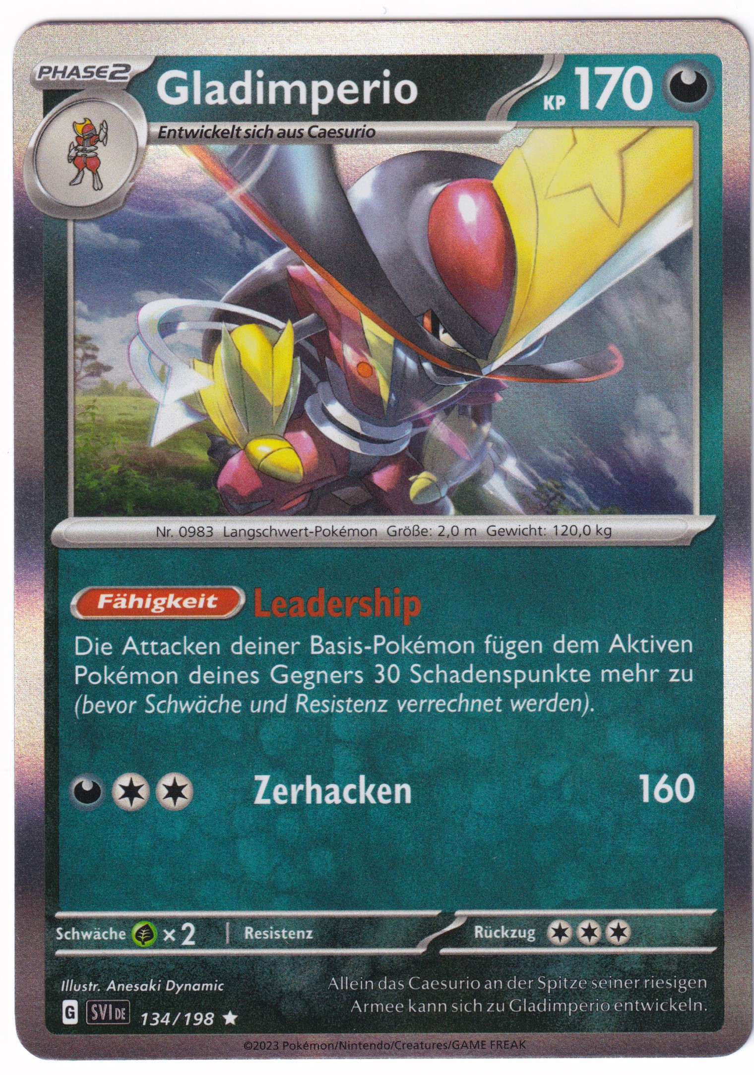 Gladimperio 134/198 Rare Holo - Karmesin & Purpur Deutsch