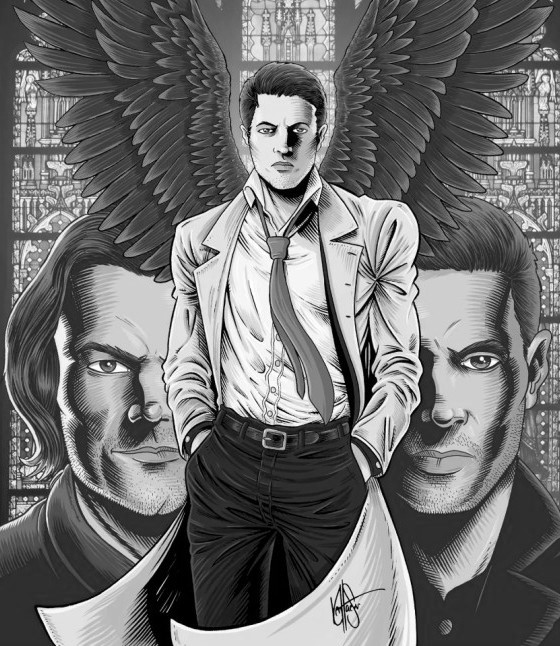 SUPERNATURAL SPECIAL CASTIEL #1 (ONE SHOT) VIRGIN B&W BLIND BAG VAR