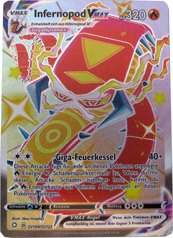 GLSS-SV109/SV122 Infernopod Vmax Secret Rare Deutsch