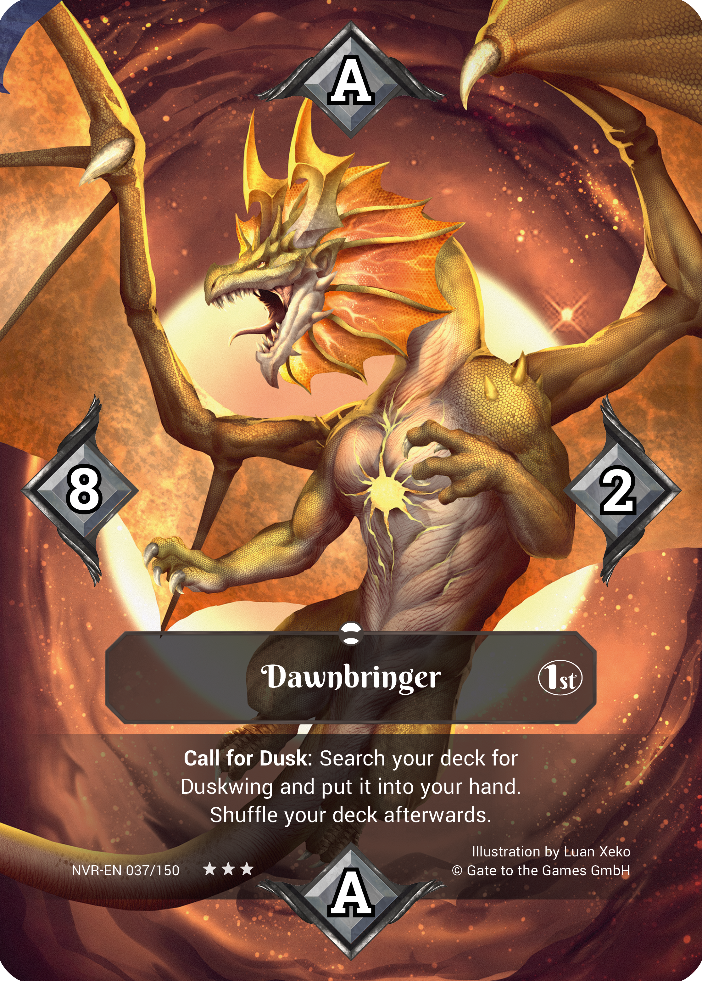 Dawnbringer 037/150 Legendary Parallel Foil - Alpha 1. Edition EN