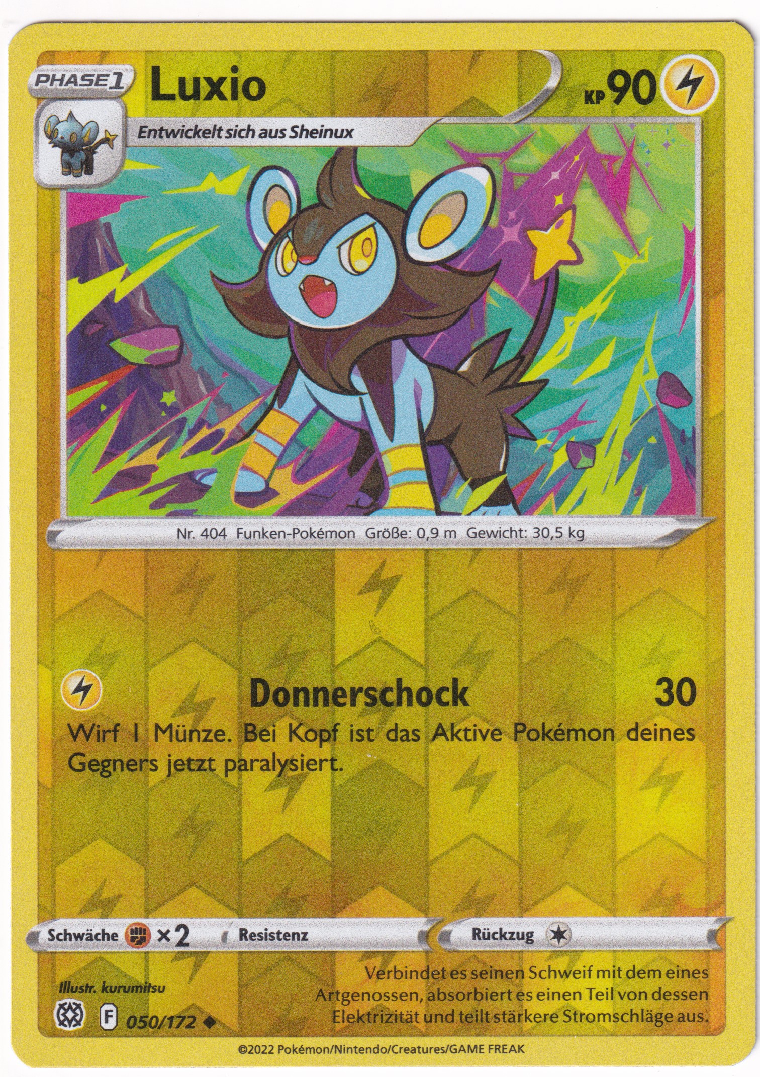 Luxio 050/172 Uncommon Reverse Holo - Strahlende Sterne Deutsch