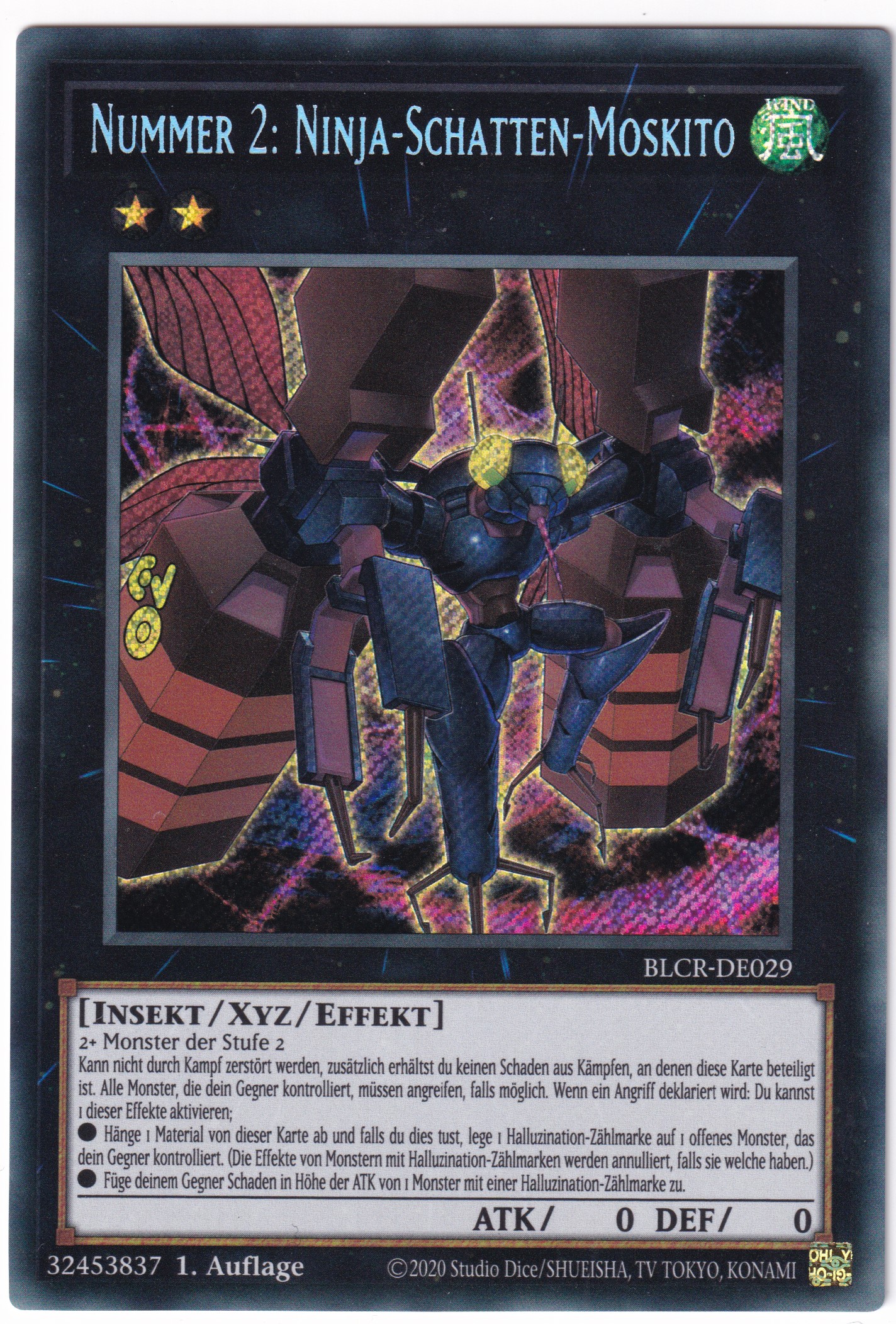 Nummer 2: Ninja-Schatten-Moskito 029/097 Secret Rare - BoL: Crystal Revenge
