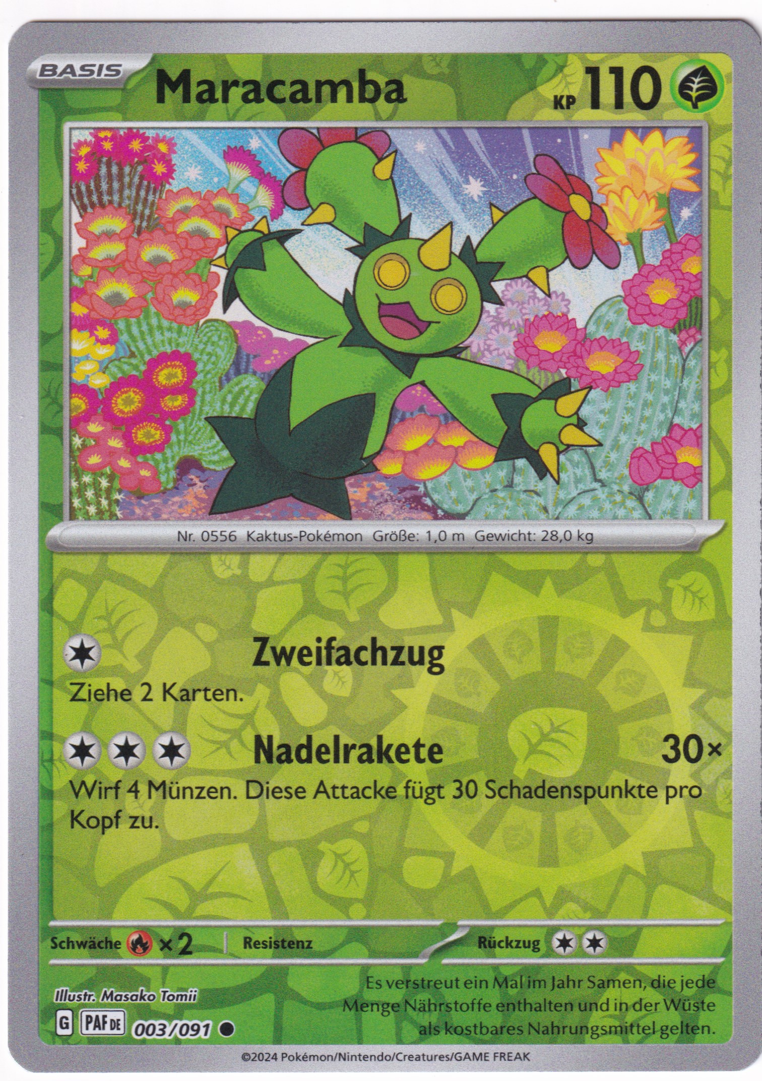 Maracamba 003/091 Common Reverse Holo - Karmesin & Purpur - Paldeas Schicksale Deutsch