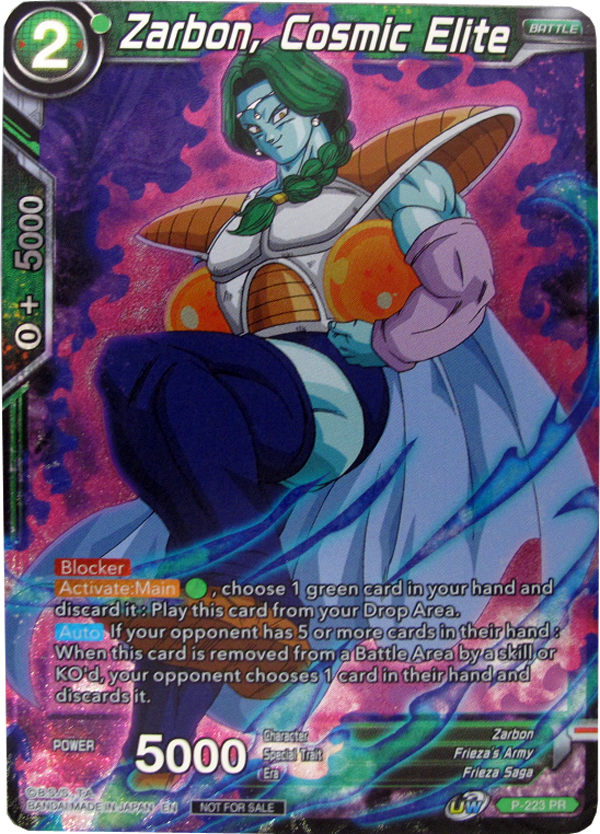 Dragonball Super P-223 PR Zarbon, Cosmic Elite Promokarte englisch