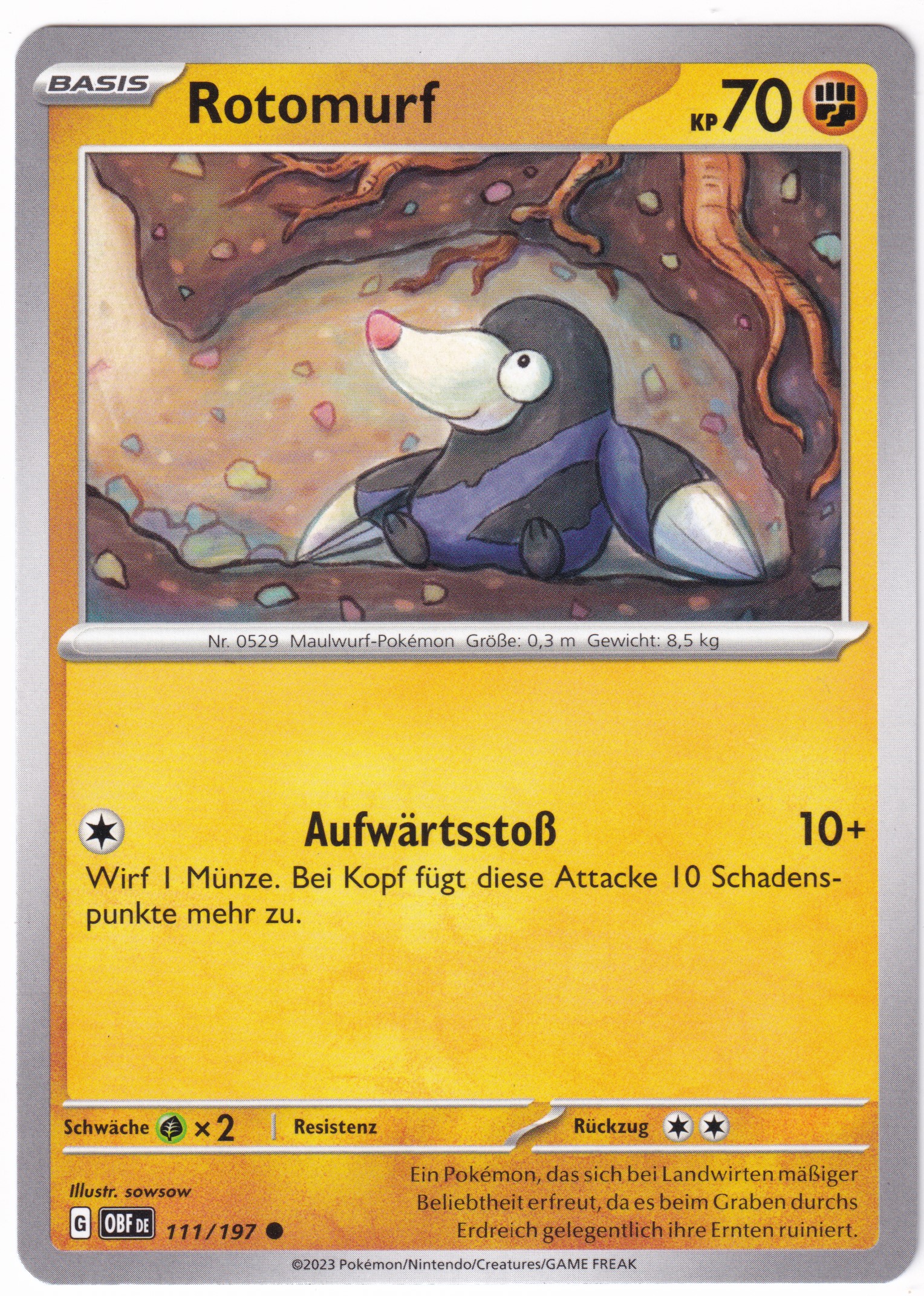 Rotomurf 111/197 Common - Obsidian Flammen Deutsch