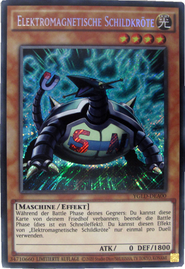YGLD-DEA00 Elektromagnetische Schildkröte Secret Rare deutsch