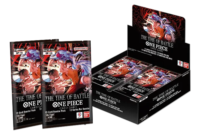 One Piece CG OP16 The Time of Battle Booster Display englisch