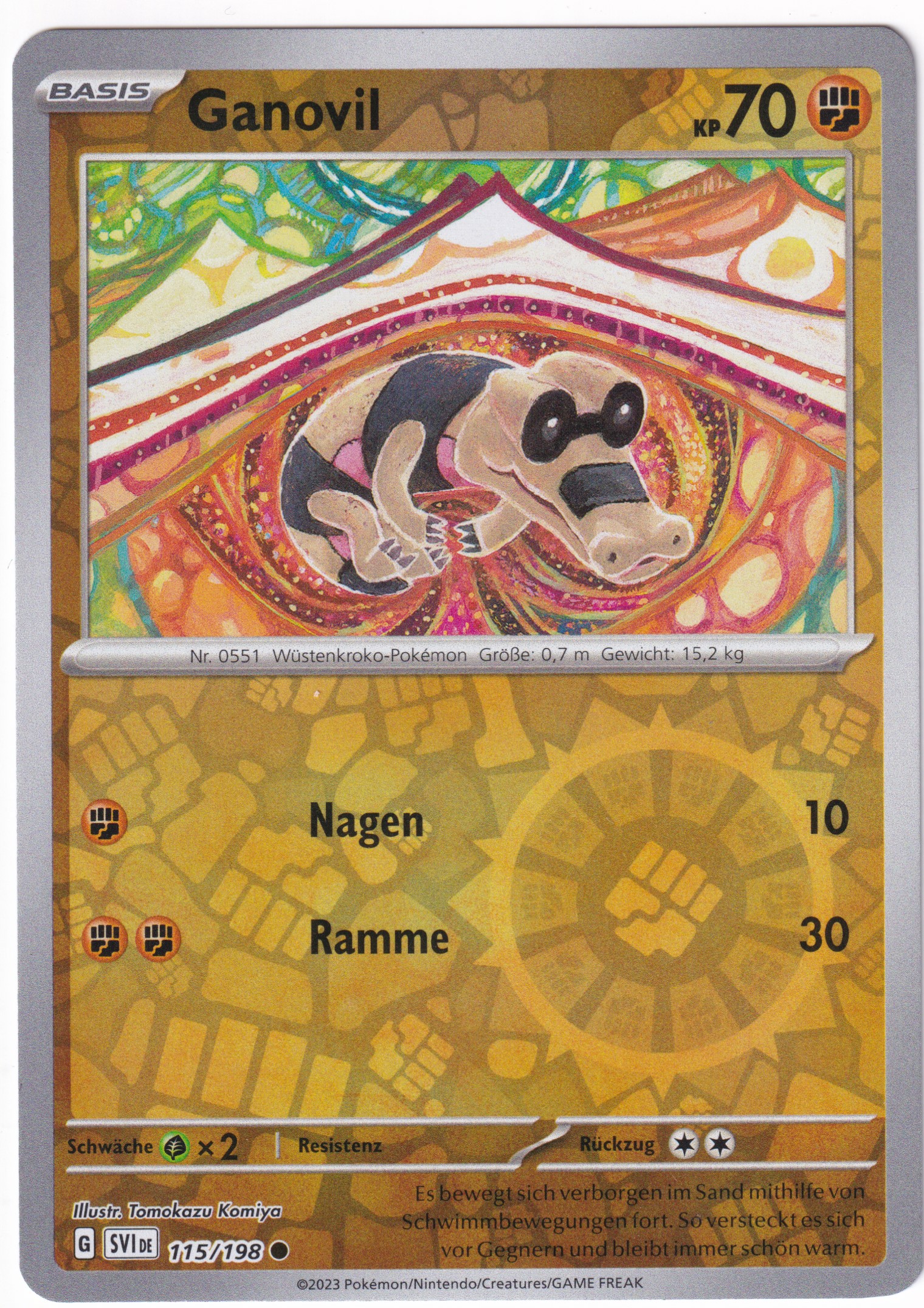 Ganovil 115/198 Common Reverse Holo  - Karmesin & Purpur Deutsch