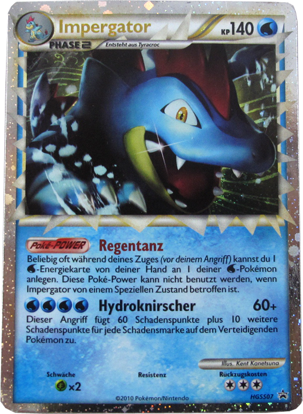 Pokemon Einzelkarte HGSS07 Impergator deutsch
