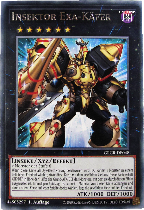 GRCR-DE048 Insektor Exa-Käfer Rare deutsch