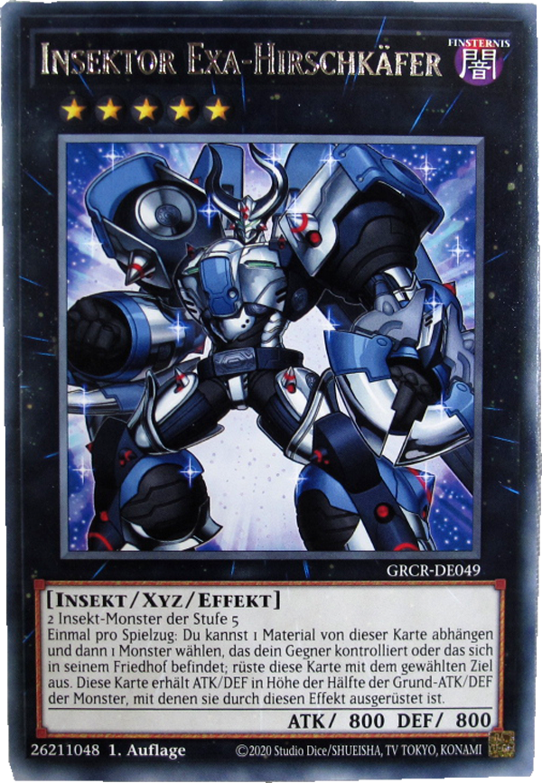 GRCR-DE049 Insektor Exa-Hirschkäfer Rare deutsch