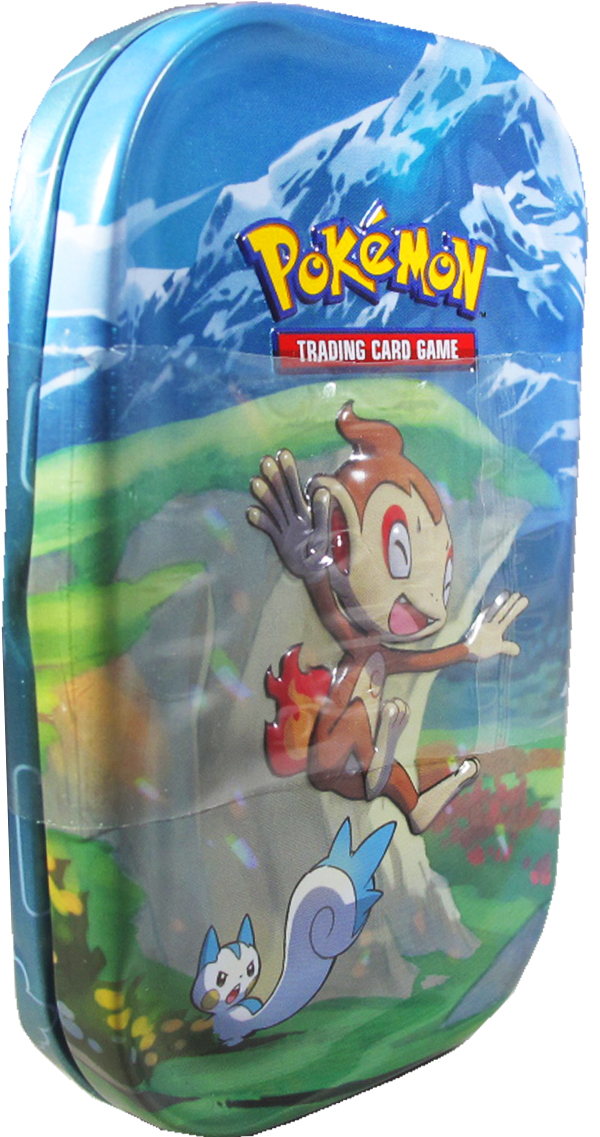 Pokemon Sinnoh-Sterne Mini-Tin Panflam/Pachirisu B-Ware deutsch