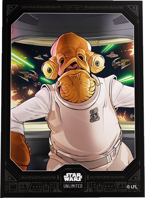 Gamegenic - Star Wars: Unlimited Premium Art Sleeves - Admiral Ackbar