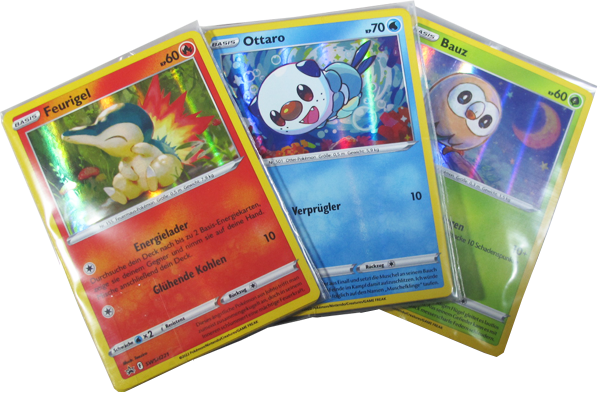 Pokemon - Sammelkoffer Frühling 2022 - 3er Karten Set - Bauz, Ottaro und Feurigel