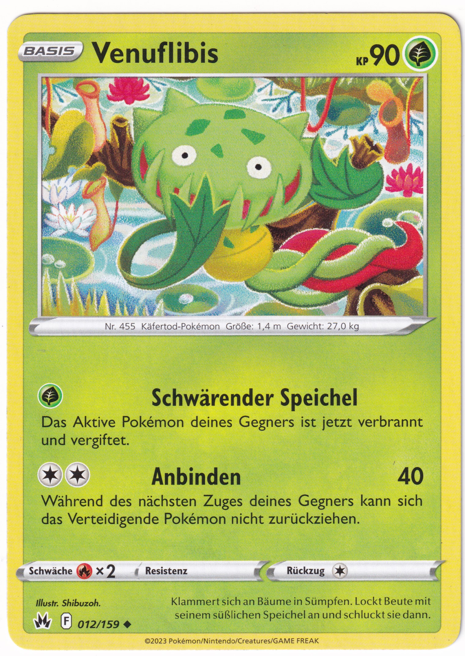 Venuflibis 012/159 Uncommon Reverse Holo - Zenit der Könige Deutsch