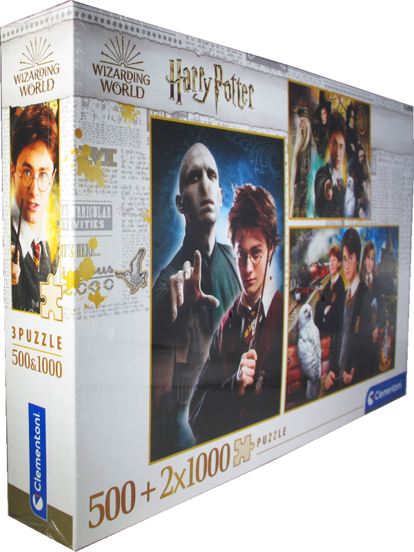 1000-Teile Puzzle - Harry Potter 3in1
