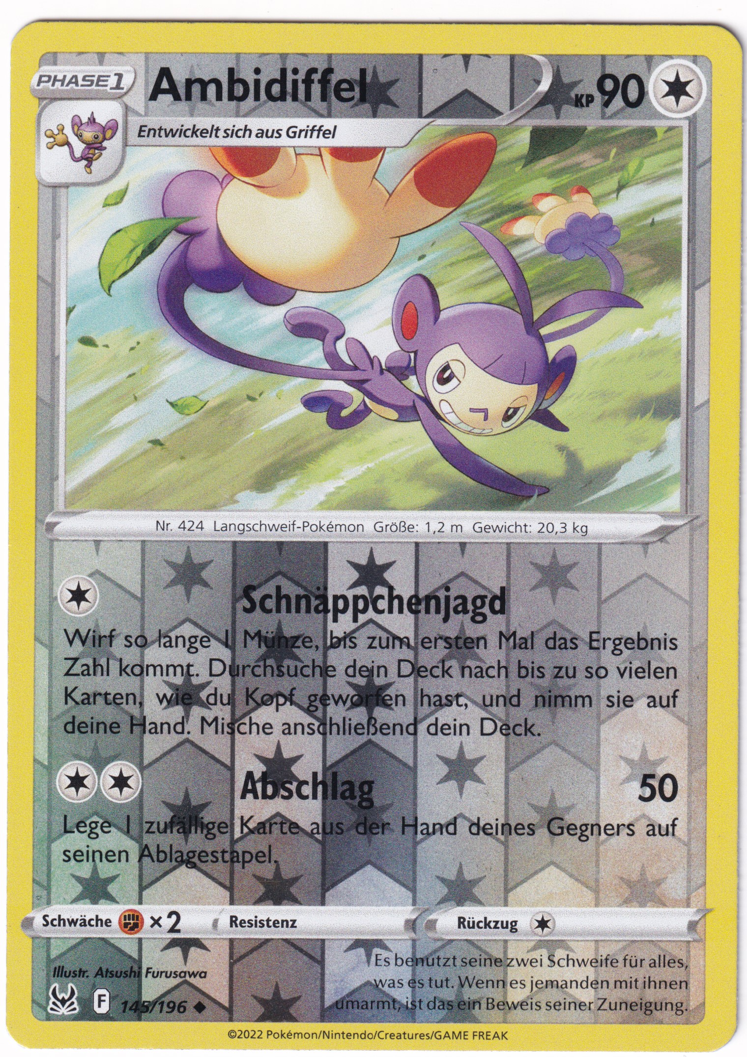 Ambidiffel 145/196 Uncommon Reverse Holo - Verlorener Ursprung Deutsch
