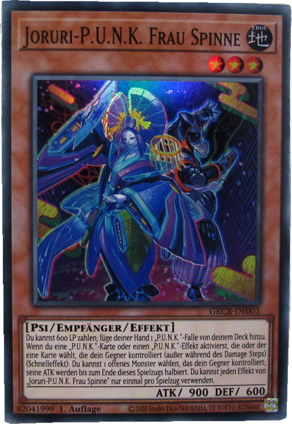 GRCR-DE003 Joruri-P.U.N.K. Frau Spinne Super Rare deutsch