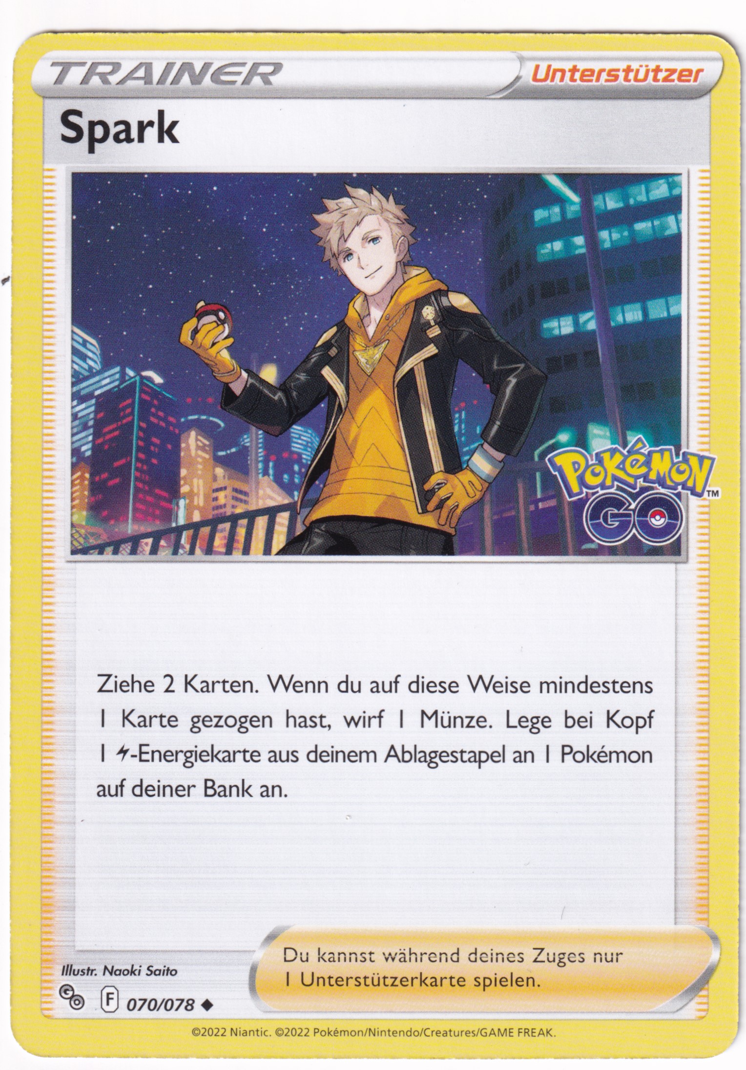 Spark 070 /78 Uncommon - Pokemon Go Deutsch