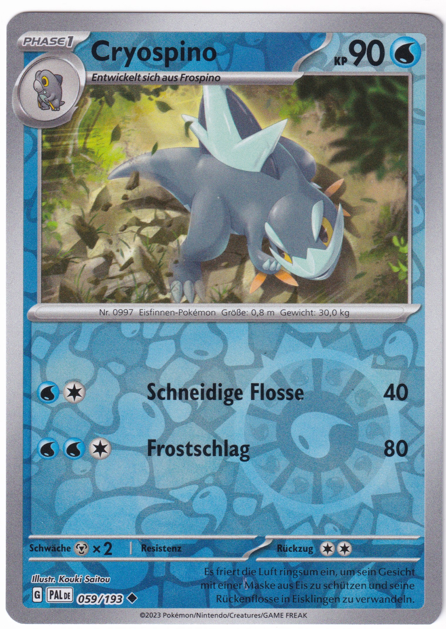 Cryospino 059/193 Uncommon Reverse Holo - Entwicklungen in Paldea Deutsch