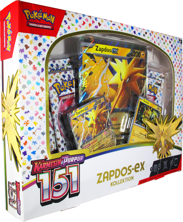 Pokemon Karmesin & Purpur 151 Zapdos-EX Kollektion deutsch - B-Ware!