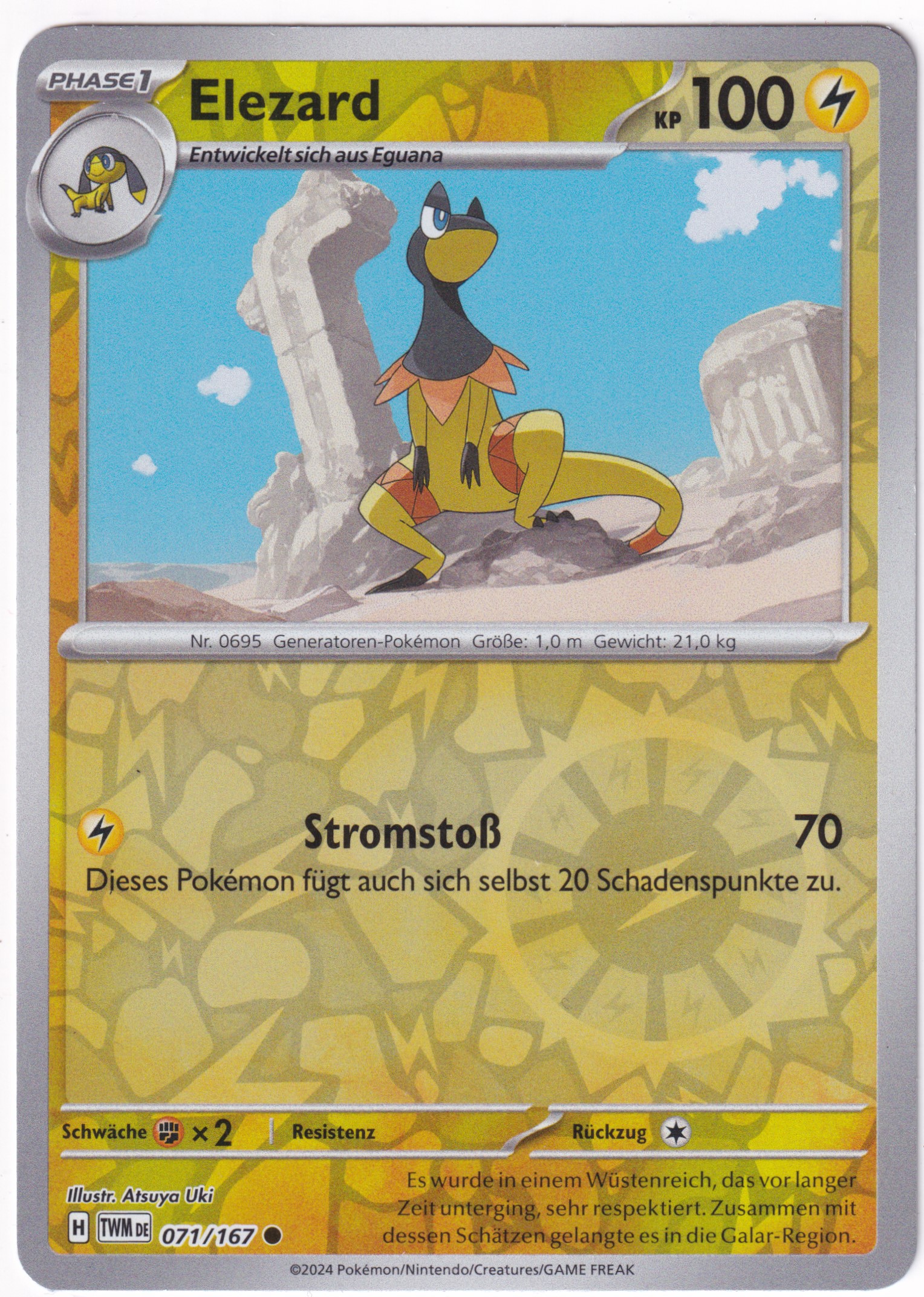 Elezard 071/167 Common Reverse Holo - Karmesin & Purpur - Maskerade im Zwielicht Deutsch