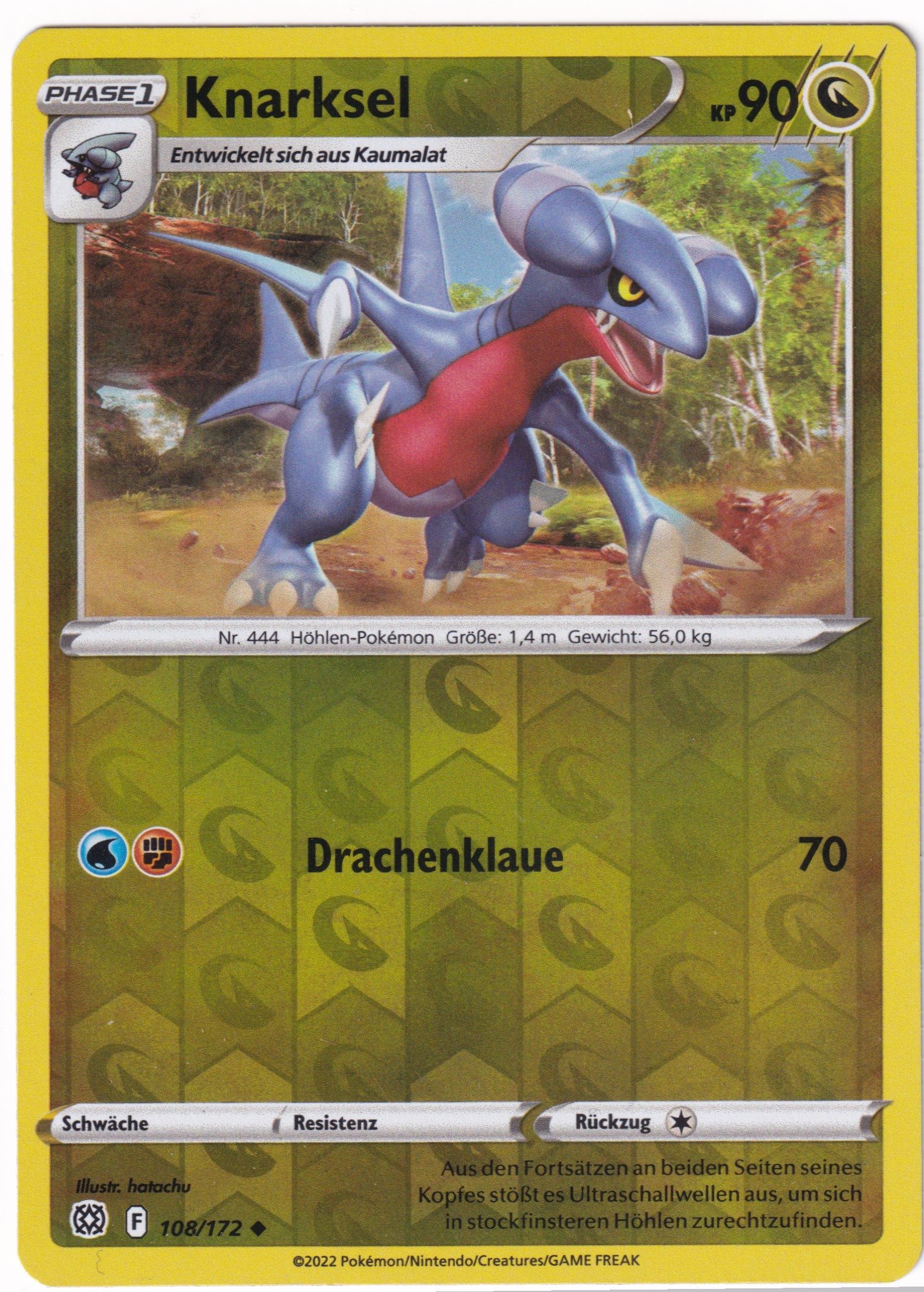 Knarksel 108/172 Uncommon Reverse Holo - Strahlende Sterne Deutsch