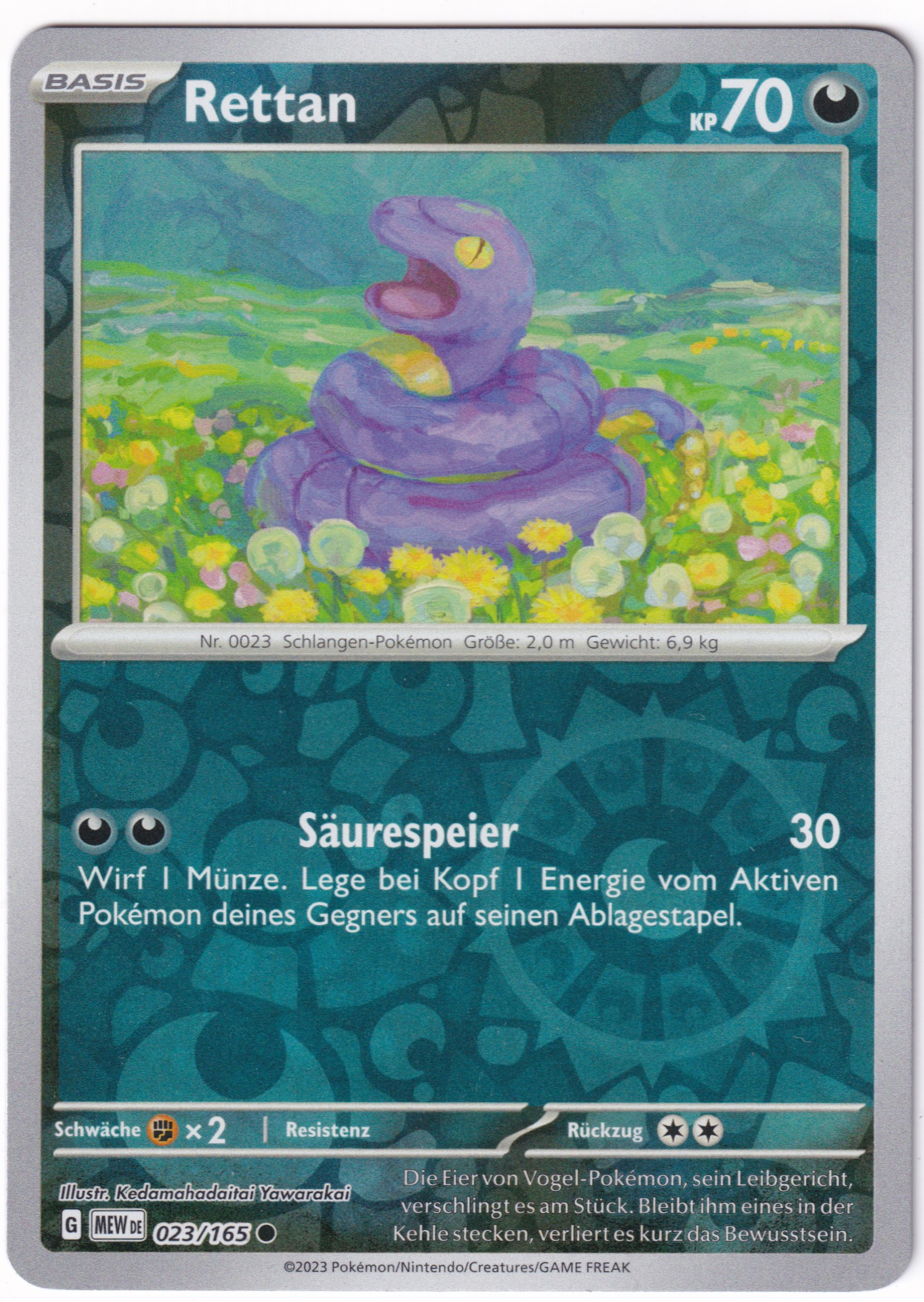 Rettan 023/165 Common Reverse Holo - Karmesin & Purpur - 151 Deutsch