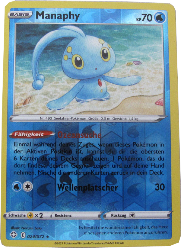 GLSS-024/072 Manaphy Rare Reverse Foil Deutsch