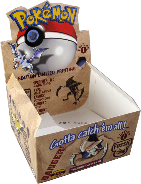 Pokemon Fossil Display 1. Edition - Ohne Inhalt - Gebraucht