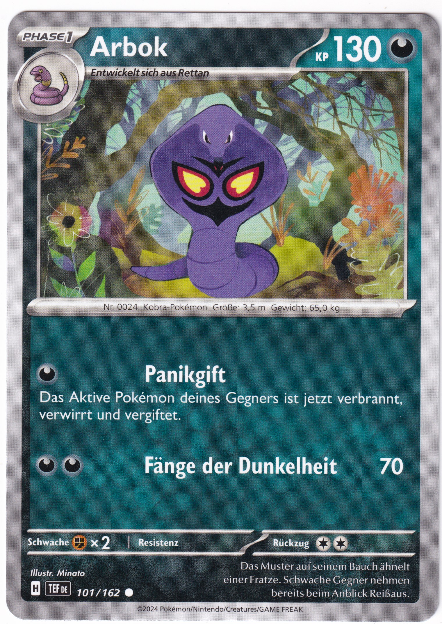 Arbok 101/162 Common - Karmesin & Purpur - Gewalten der Zeit Deutsch