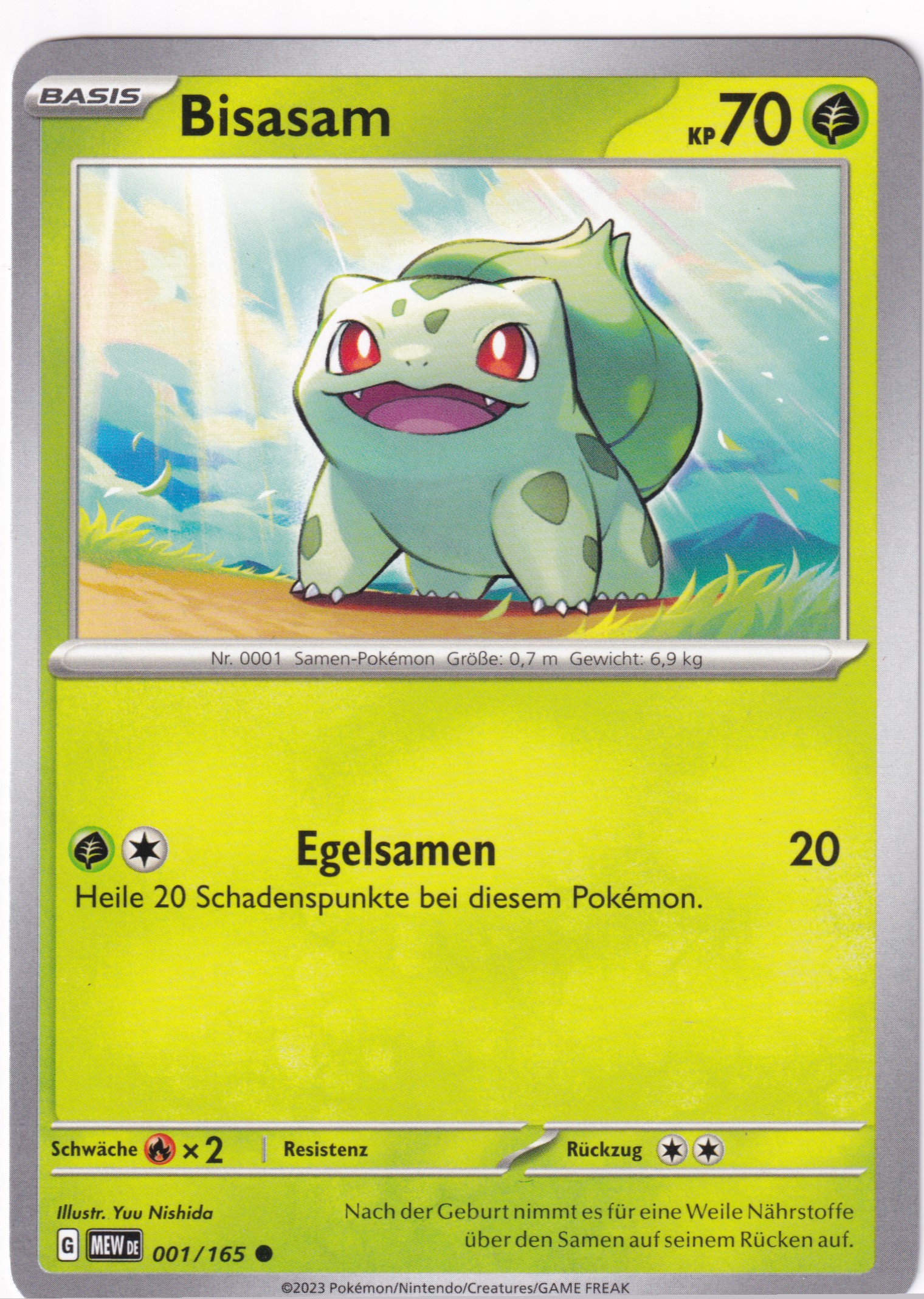 Bisasam 001/165 Common - Karmesin & Purpur - 151 Deutsch