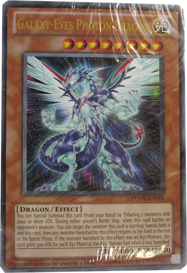 Yu-Gi-Oh! Galaxy - Eyes Photon Dragon Großkarte englisch