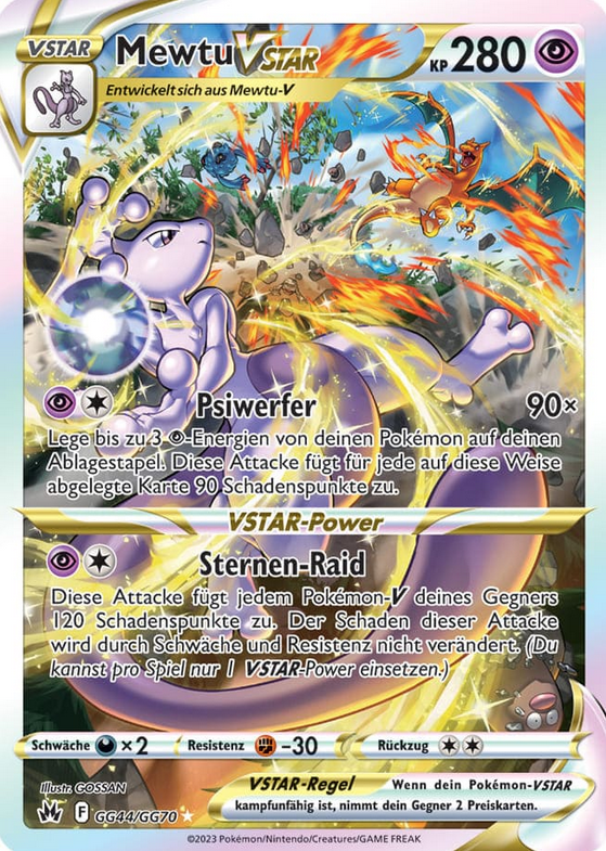 Mewtu-Vstar GG44/GG70 Galar-Gallerie  - Zenit der Könige Deutsch