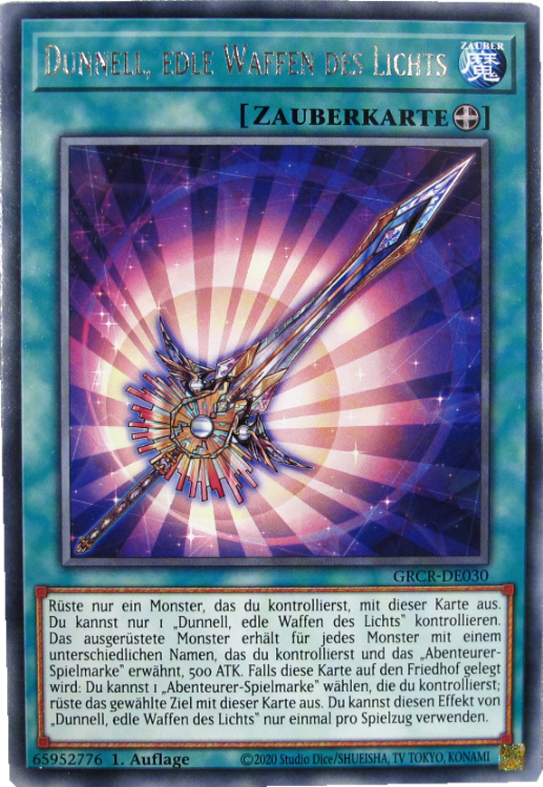 GRCR-DE030 Dunnell, edle Waffen des Lichts Rare deutsch