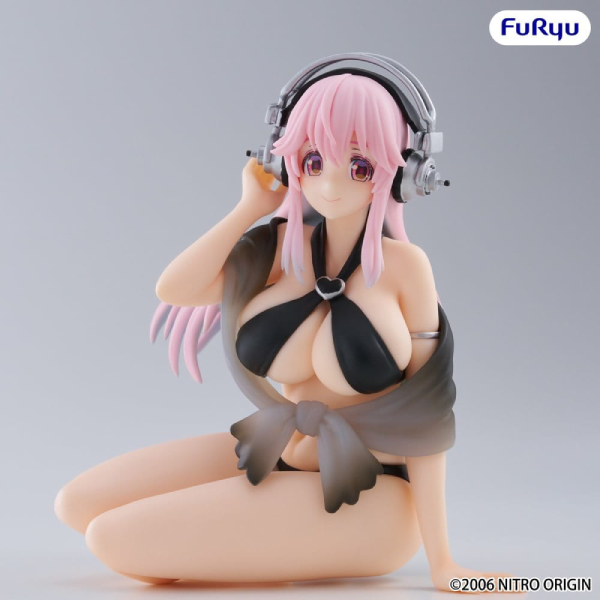 Figur - Super Sonico - Noodle Stopper Figure - Super Sonico Swimsuit (Black Color Ver.)