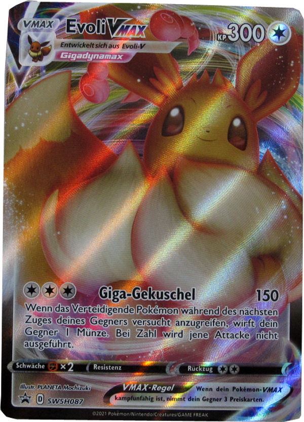 SWSH087 Evoli Vmax Full Art Promo Deutsch