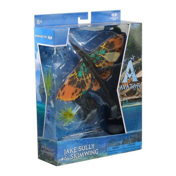 Action Figur - Avatar 2 The Way of Water - World of Pandora - Jake Sully & Skimwing