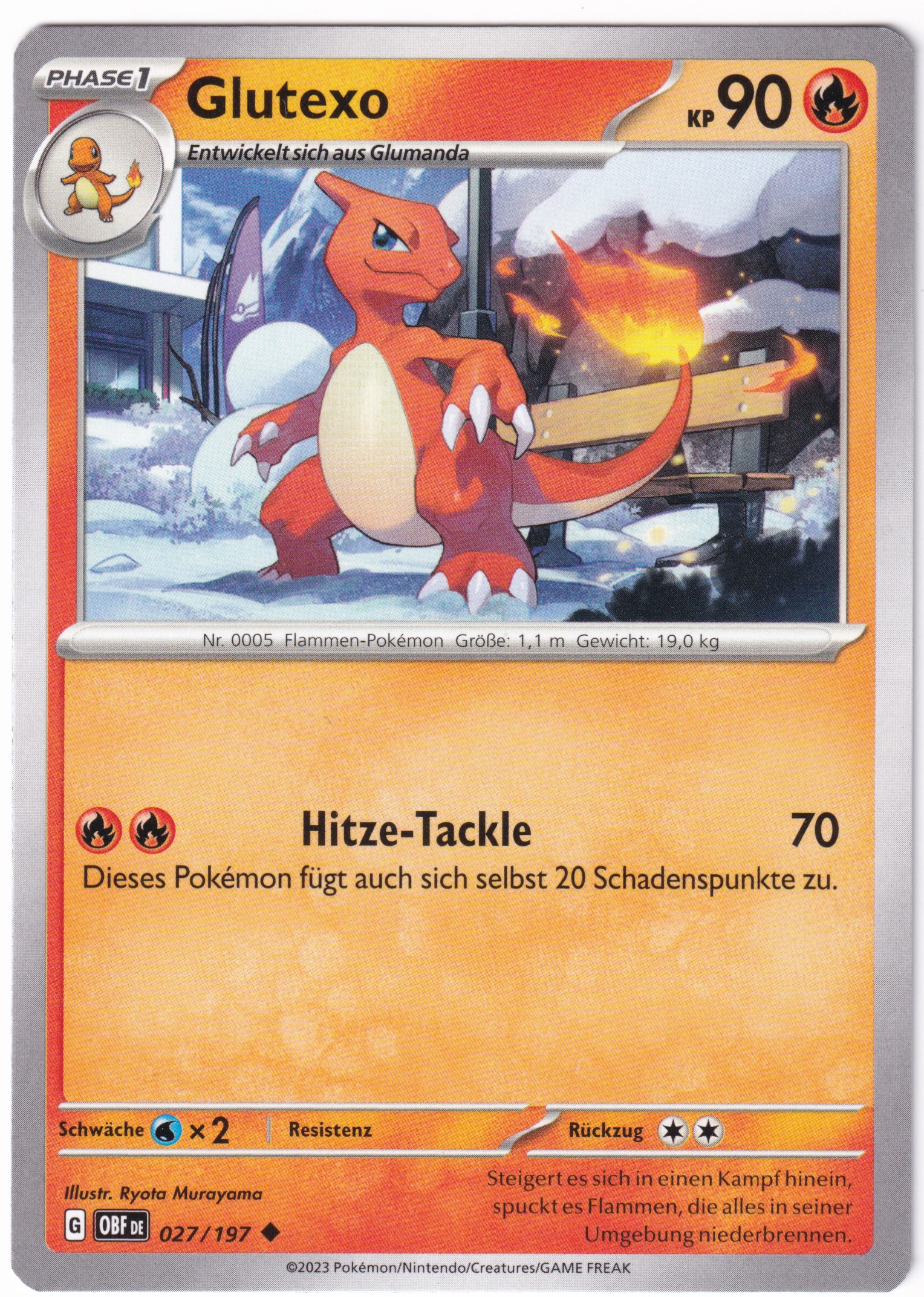 Glutexo 027/197 Uncommon - Obsidian Flammen Deutsch