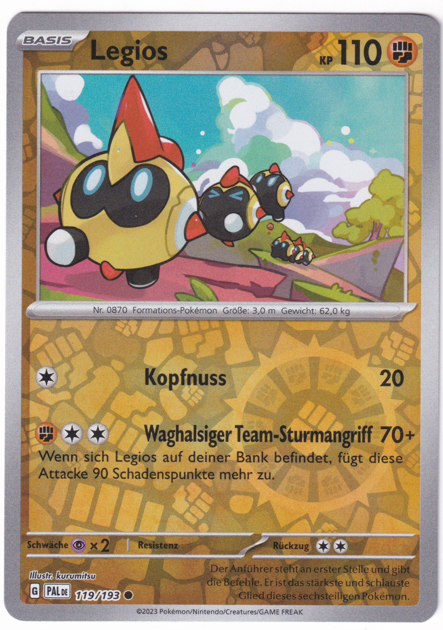 Legios 119/193 Common Reverse Holo - Entwicklungen in Paldea Deutsch