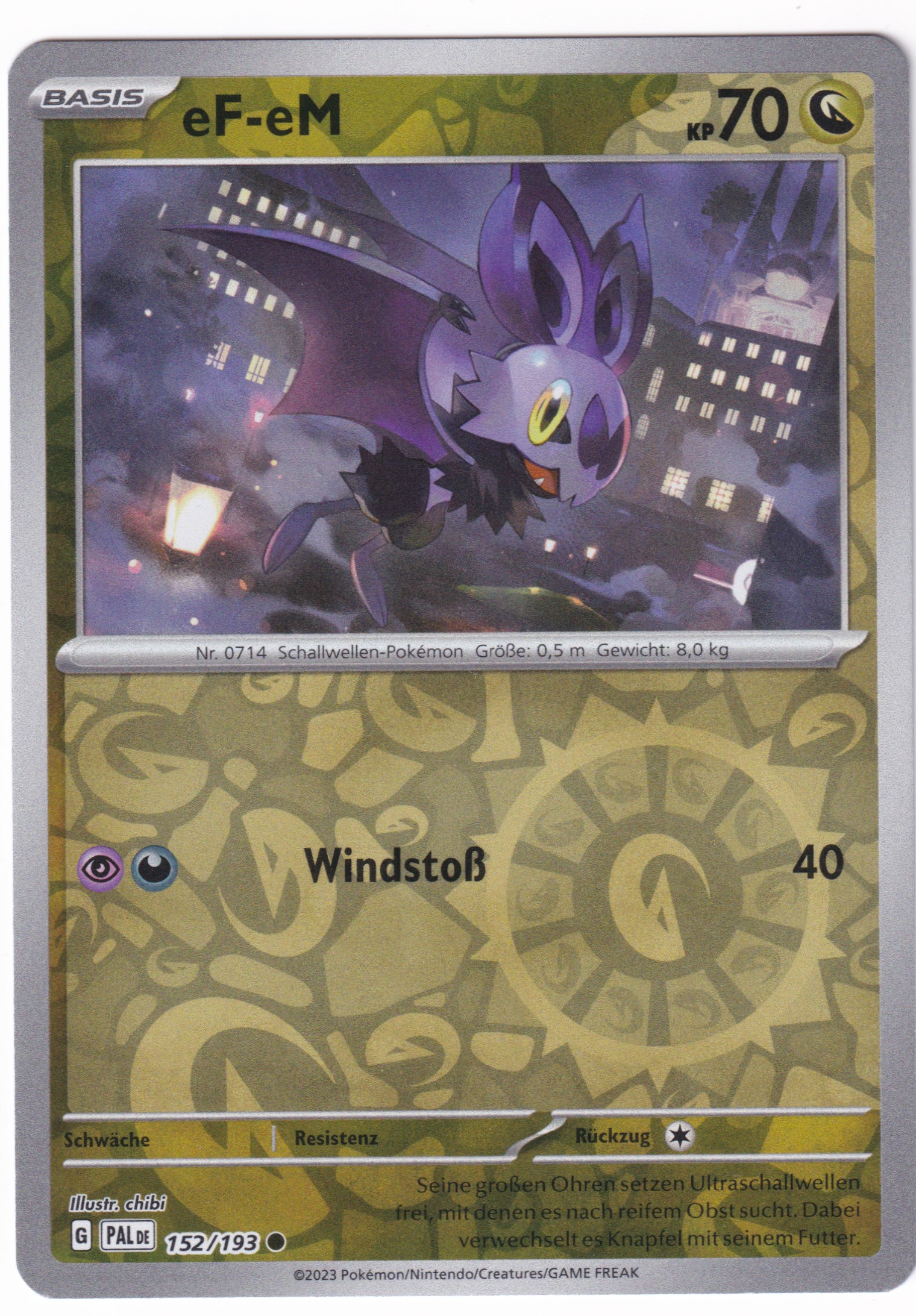 eF-eM 152/193 Common Reverse Holo - Entwicklungen in Paldea Deutsch