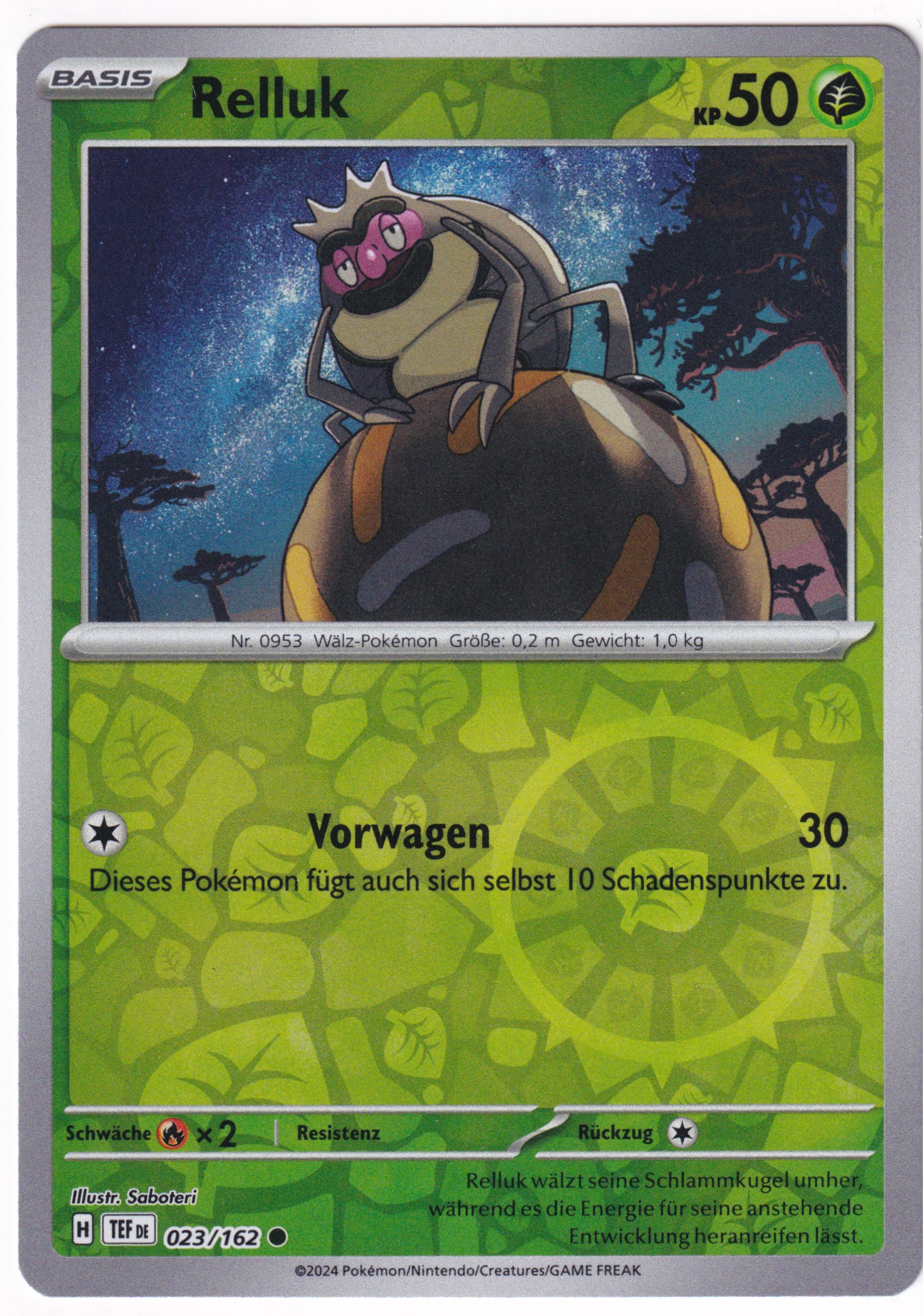 Relluk 023/162 Common Reverse Holo - Karmesin & Purpur - Gewalten der Zeit Deutsch