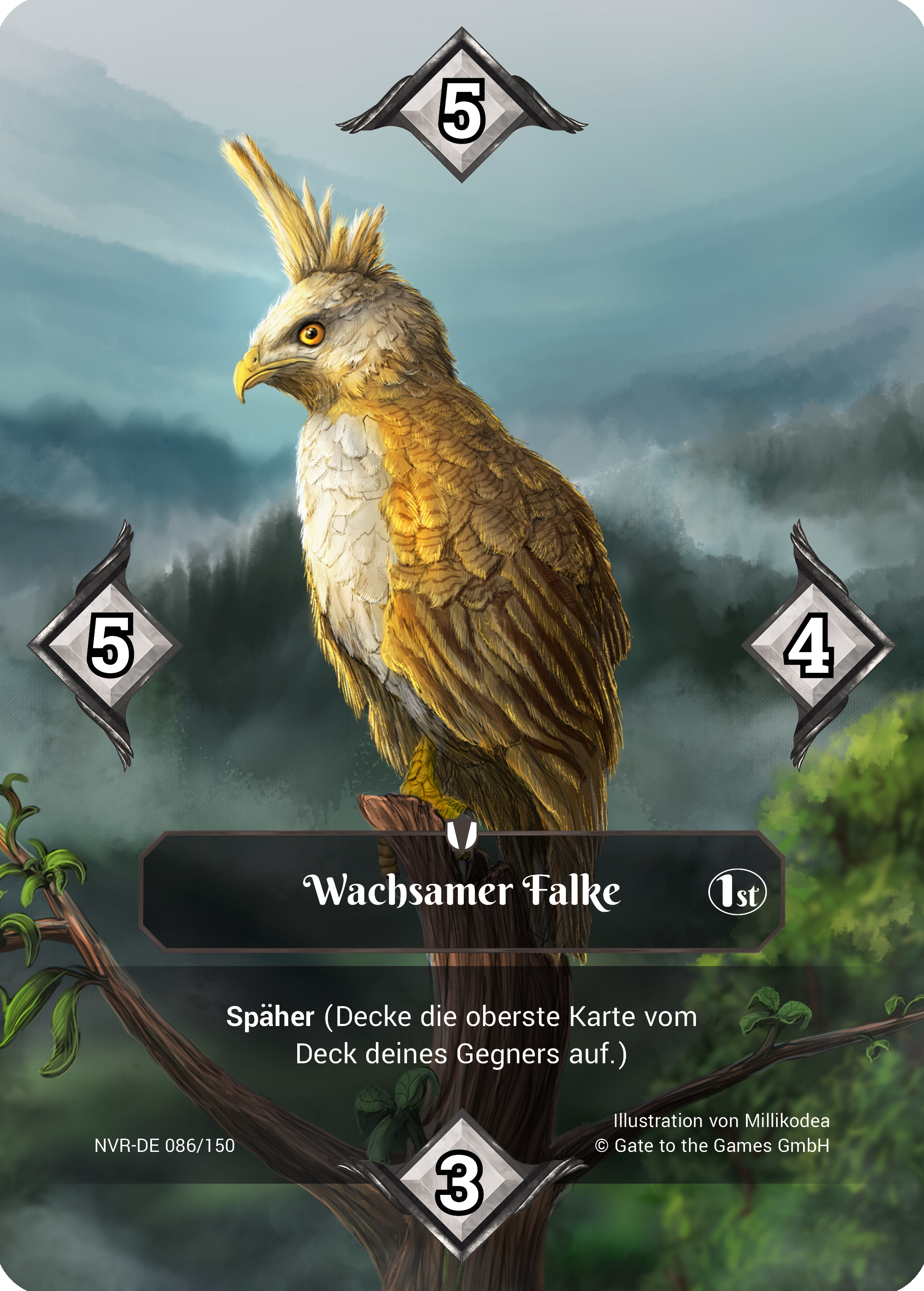 Wachsamer Falke 086/150 Common  - Alpha 1. Edition DE